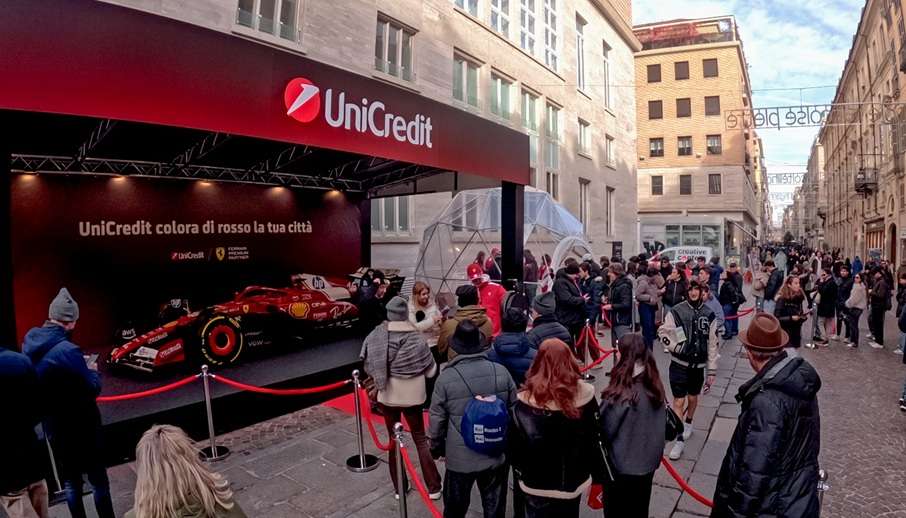 Torino e Verona inaugurano il tour della SF-24 organizzato da UniCredit